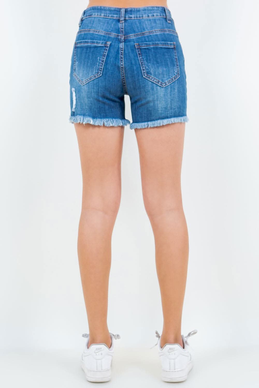 American Bazi high waist denim shorts - Love Salve